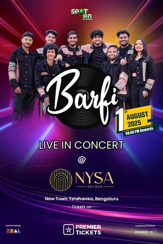 Barfi Band Live At Nysa Sky Bar - Bangalore