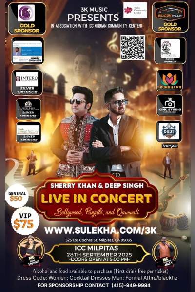 Bollywood Sufi Night (Sherry Khan & Deep Singh) 2025