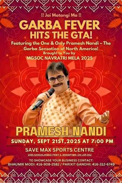 Pramesh Nandi Live Concert in Toronto 2025