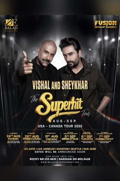 Vishal and Sheykhar Live in Mississauga 2025