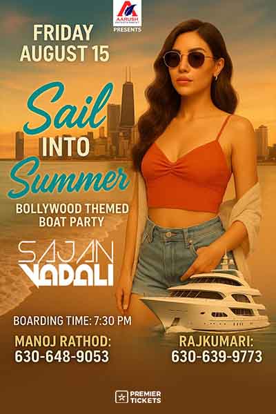 CHICAGO'S HOTTEST BOLLYWOOD BOAT PARTY – ROUND THREE