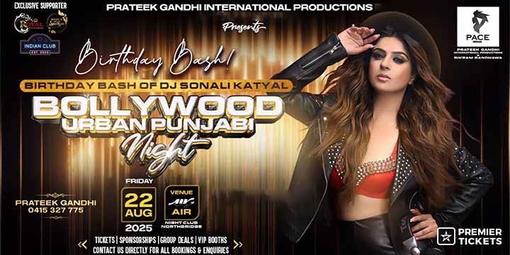 Bollywood Urban Punjabi Night 2025 - Perth