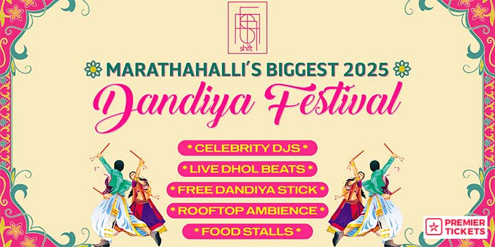 Marathahalli Luxurious Dandiya at Shift Rooftop - 2025