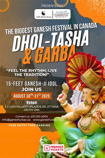 The Biggest Ganesh Festival in Canada - Dhol - Tasha & Garba 2025