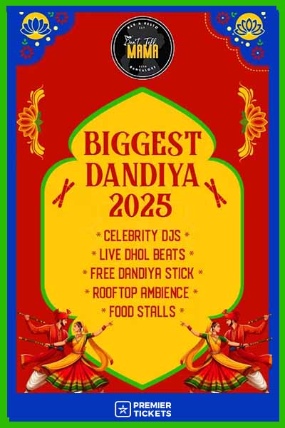 HSR Layouts Biggest Dandiya 2025 At Dtm Terrace