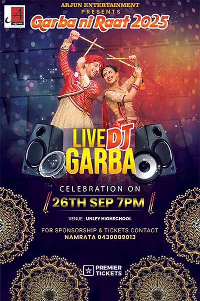 Garba Ni Raat 2025 - Adelaide Garba Ni Raat 2025 - Adelaide