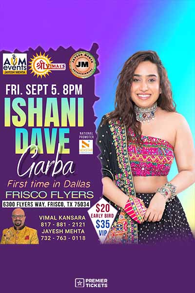 Raas-Ratri with Ishani Dave 2025 in Dallas