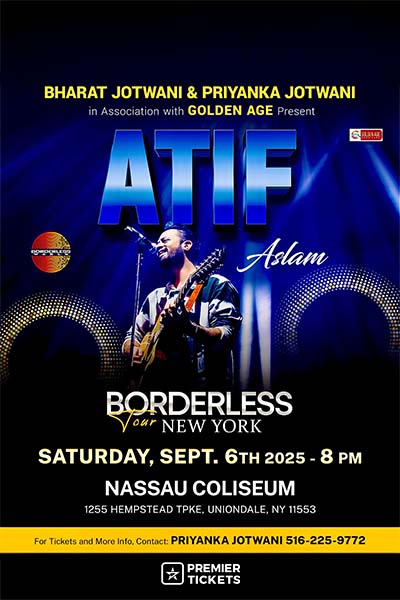 Atif Aslam Borderless Tour New York 2025