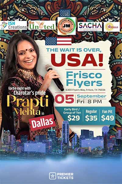 Prapti Mehta Garba Night with Charotar Pride in Dallas 2025 Prapti Mehta Garba Night with Charotar Pride in Dallas 2025