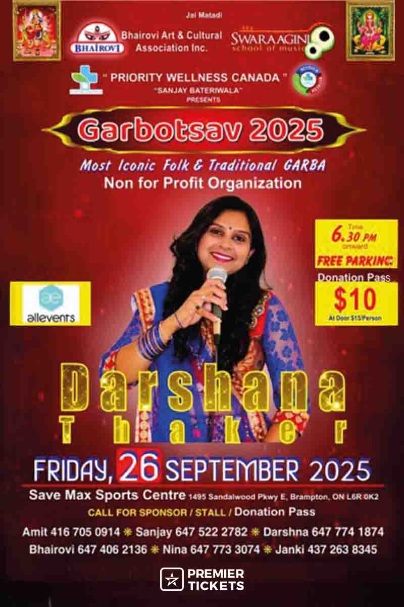 Garbotsav 2025 with Darshana Thaker in Brampton