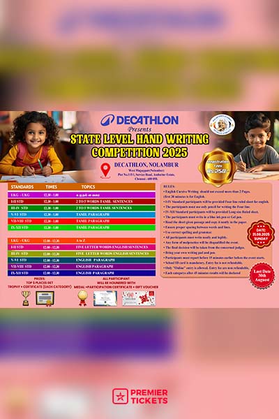 State Level Hand Writing Competition 2025