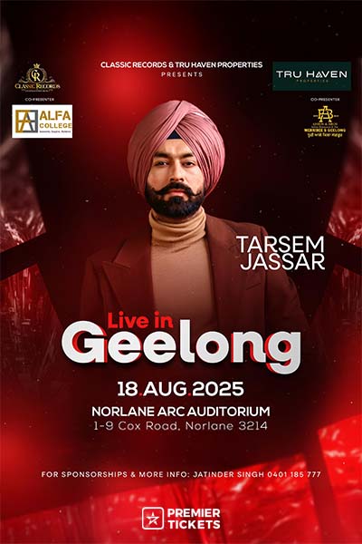 Tarsem Jassar Live in Geelong 2025 Tarsem Jassar Live in Geelong 2025