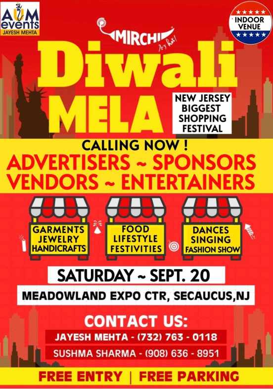 Diwali Mela - New Jersey Biggest Shopping  Festival 2025