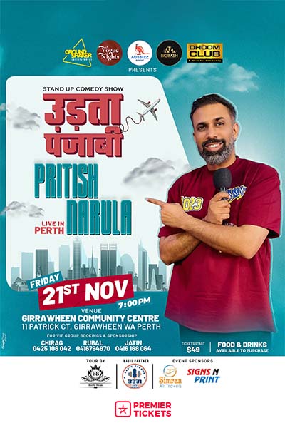 Pritish Narula Live in Perth