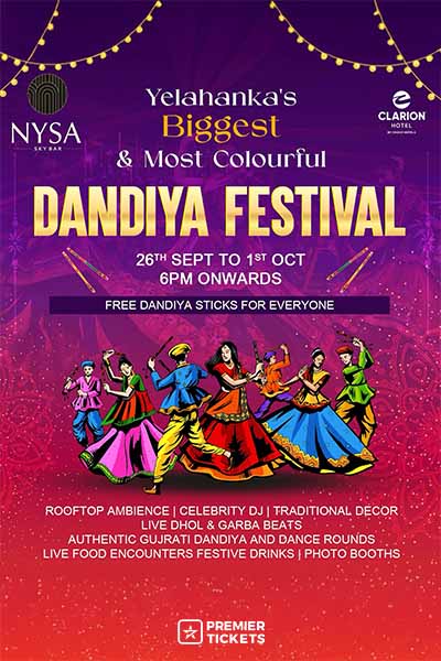 Yelhanka Biggest Dandiya at NYSA Clarion Hotel