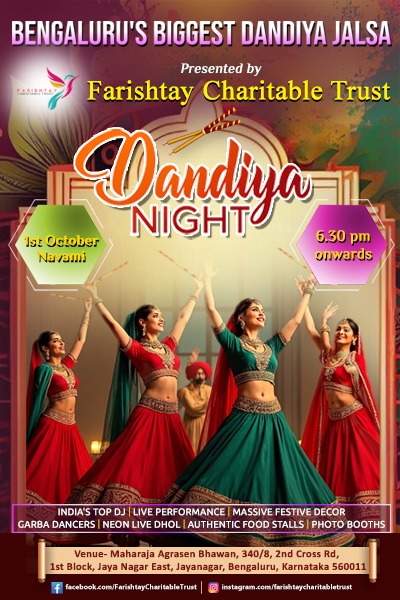 Bengaluru’s Biggest Dandiya Jalsa – Dandiya Night 2025
