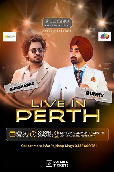 Gurshabad & Bunny Johal Live in Perth 2025 Gurshabad & Bunny Johal Live in Perth 2025