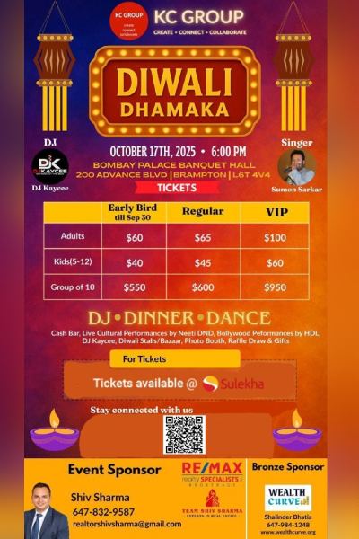 KC Group Diwali Dhamaka 2025 in Brampton