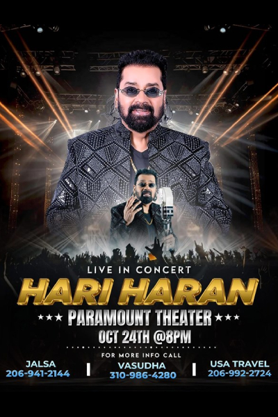 Hariharan - Live in Concert Diwali Dhamaka 2025 in Seattle Hariharan - Live in Concert Diwali Dhamaka 2025 in Seattle