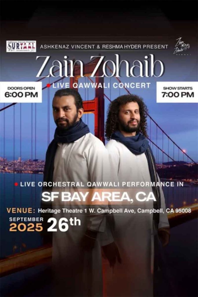 Zain Zohaib Qawwali Mehfil in Bay Area 2025