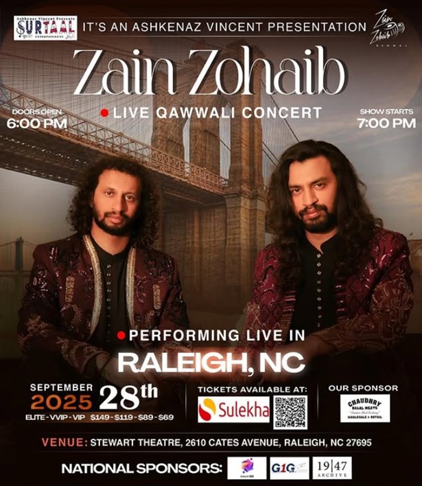 Zain Zohaib Qawwali Mehfil in RALEIGH 2025