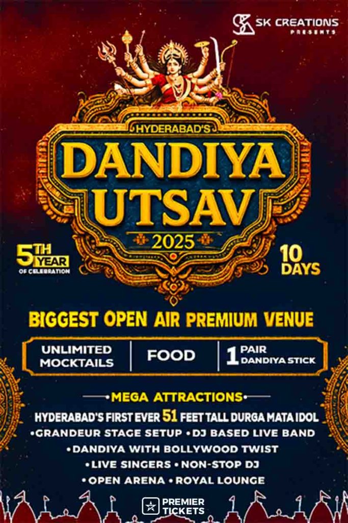 Hyderabad’s Dandiya Utsav 2025 -1st Oct Hyderabad’s Dandiya Utsav 2025 -1st Oct