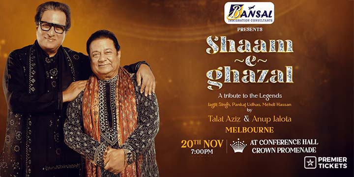Shaam E Ghazal - A Tribute to The Legends By Talat Aziz & Anup Jalota - Melbourne 2025