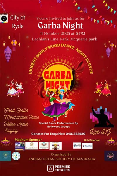 Garba Night 2025 - Sydney Garba Night 2025 - Sydney