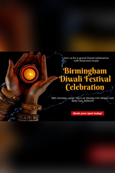 Birmingham Diwali Party 2025 – Food, Music & Family Fun