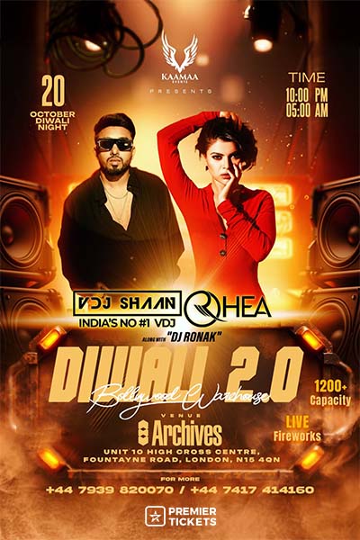 DIWALI 2.0 -BOLLYWOOD WAREHOUSE BY KAAMAA ft. VDJ SHAAN & DJ RHEA