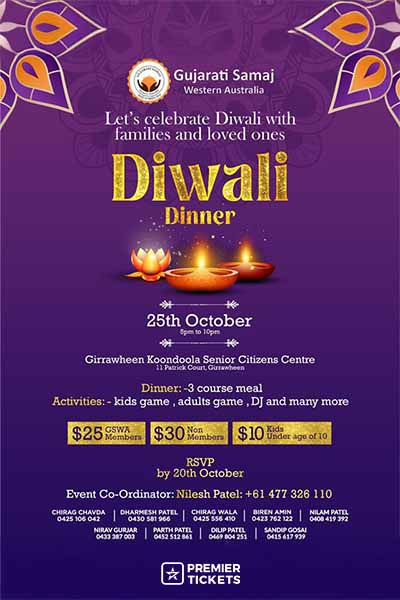 Diwali Dinner Night - Perth 2025