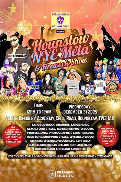 HOUNSLOW NEW YEAR'S EVE (NYE) MELA AND FIREWORK SHOW 2025 HOUNSLOW NEW YEAR'S EVE (NYE) MELA AND FIREWORK SHOW 2025