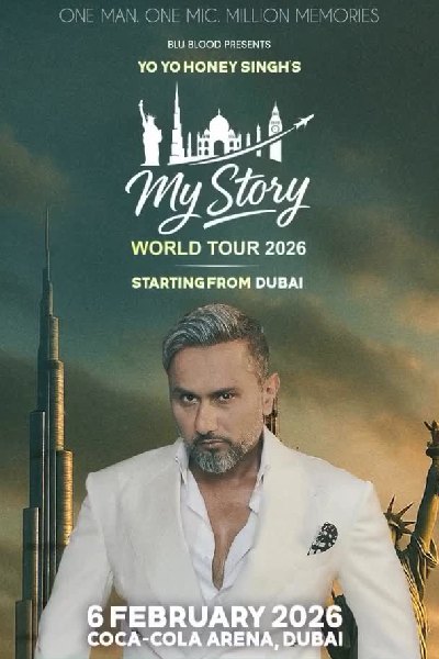 Yo Yo Honey Singh - My Story World Tour 2026 Yo Yo Honey Singh - My Story World Tour 2026