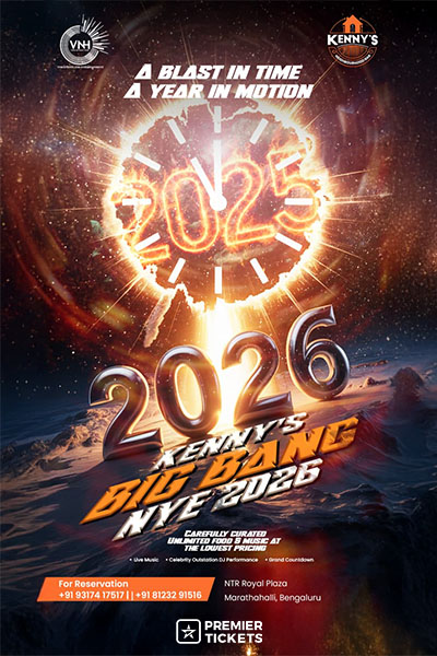 KENNY’S BIG BANG New Year Eve 2026 – Marathalli, Bangalore