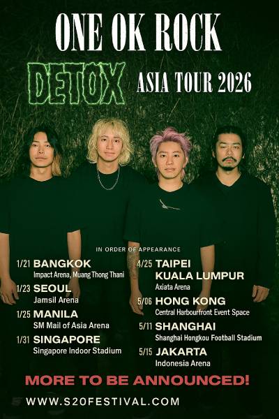 One Ok Rock Detox Asia Tour 2026 In Thailand