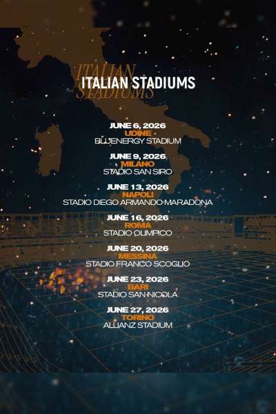 Eros Ramazzotti: Una Storia Importante World Tour 2026 | Udine 06 Jun