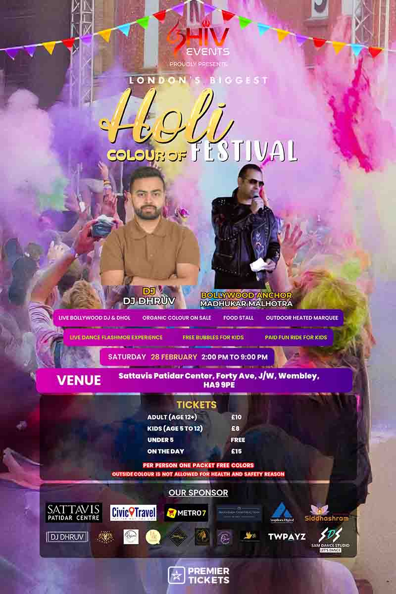 HOLI - COLOURS OF FESTIVAL 2026 - Wembley