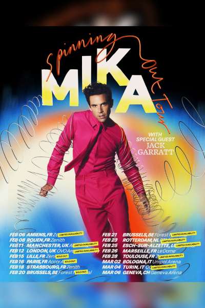 Mika Spinning Out Tour 2026 | Pairs 16th Feb