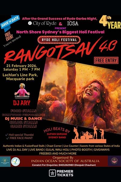Ryde Holi Festival - 2026