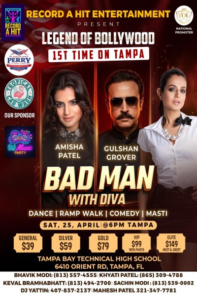 Bad Boys (Amisha Patel, Gulshan Grover) Live in Tampa - 2026