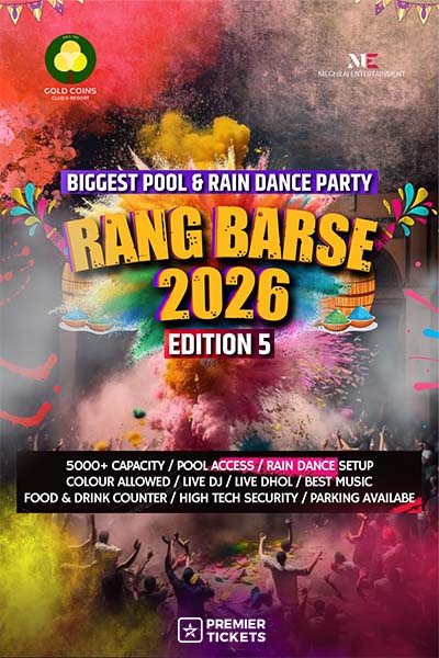 Rang barse 2026 – Biggest pool and Rain dance party