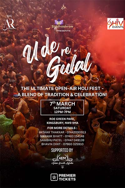 UDE RE GULAL LONDON 2026– THE BIGGEST OPEN-AIR HOLI FESTIVAL