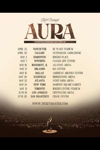 Diljit Dosanjh - Aura World Tour 2026 Edmonton Diljit Dosanjh - Aura World Tour 2026 Edmonton