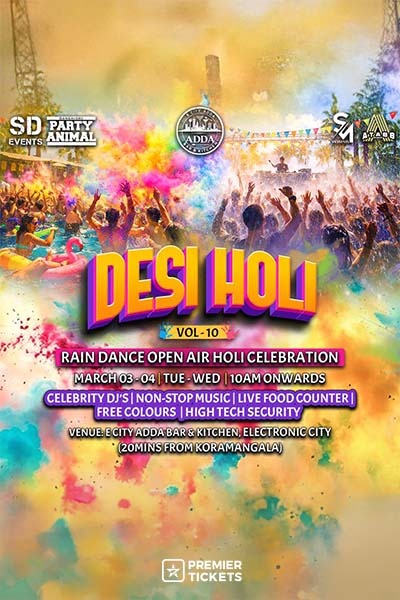 Desi Holi Vol 10 - Open Air - Pool - Rain - Concert 2026