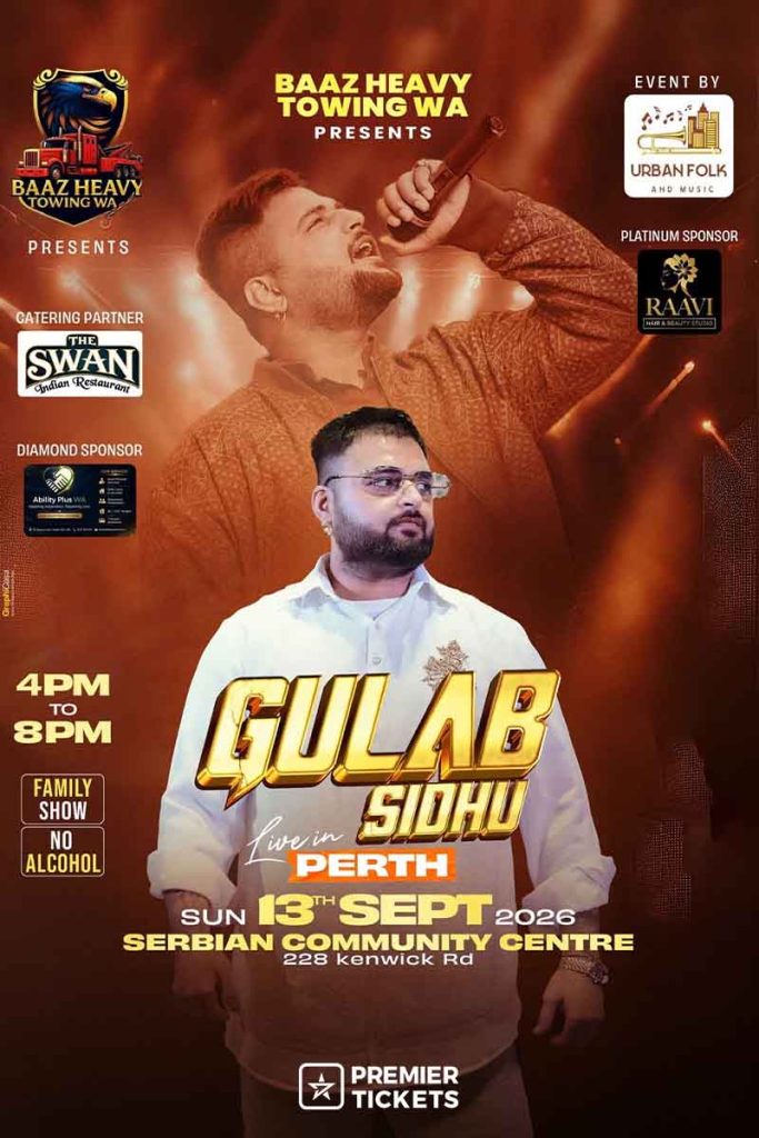 Gulab Sidhu in Perth 2026