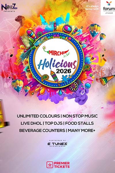 HOLICIOUS - South Bengaluru best Holi bash 2026