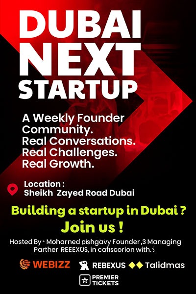 Train Startup Skills at Dubai Next Weekly Founder Meetup
