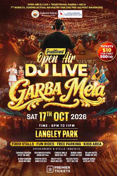 Open Air Live Garba and Mela 2026 in Perth