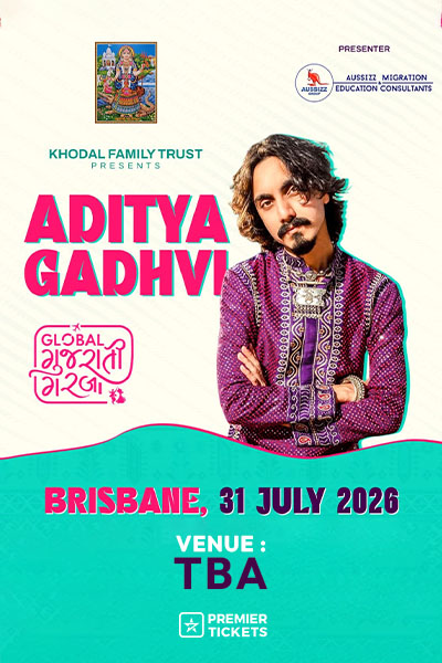 Garba 2026 with Aditya Gadhavi in Brisbane