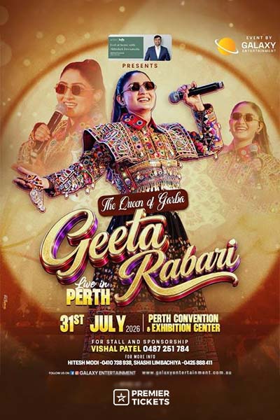 Garba 2026 with Geeta Rabari in Perth